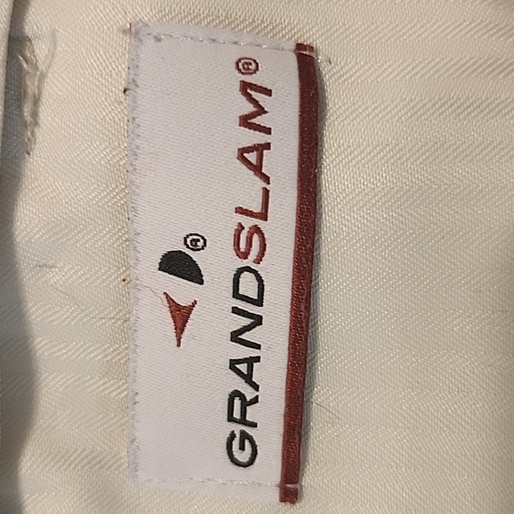 GrandSlam Khaki Active Waist Flat Front Golf Shorts - Picture 4 of 9